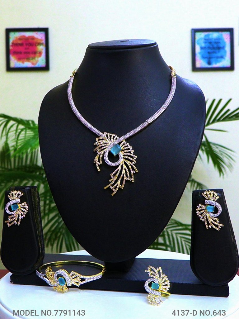 Original Zircon Necklace Set - Style 4 - Amaara World