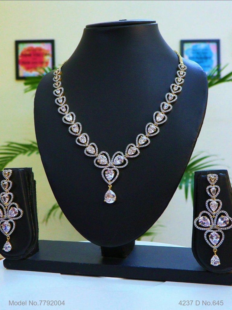 Traditional Cz Jewelry Sets - Style 4 - Amaara World