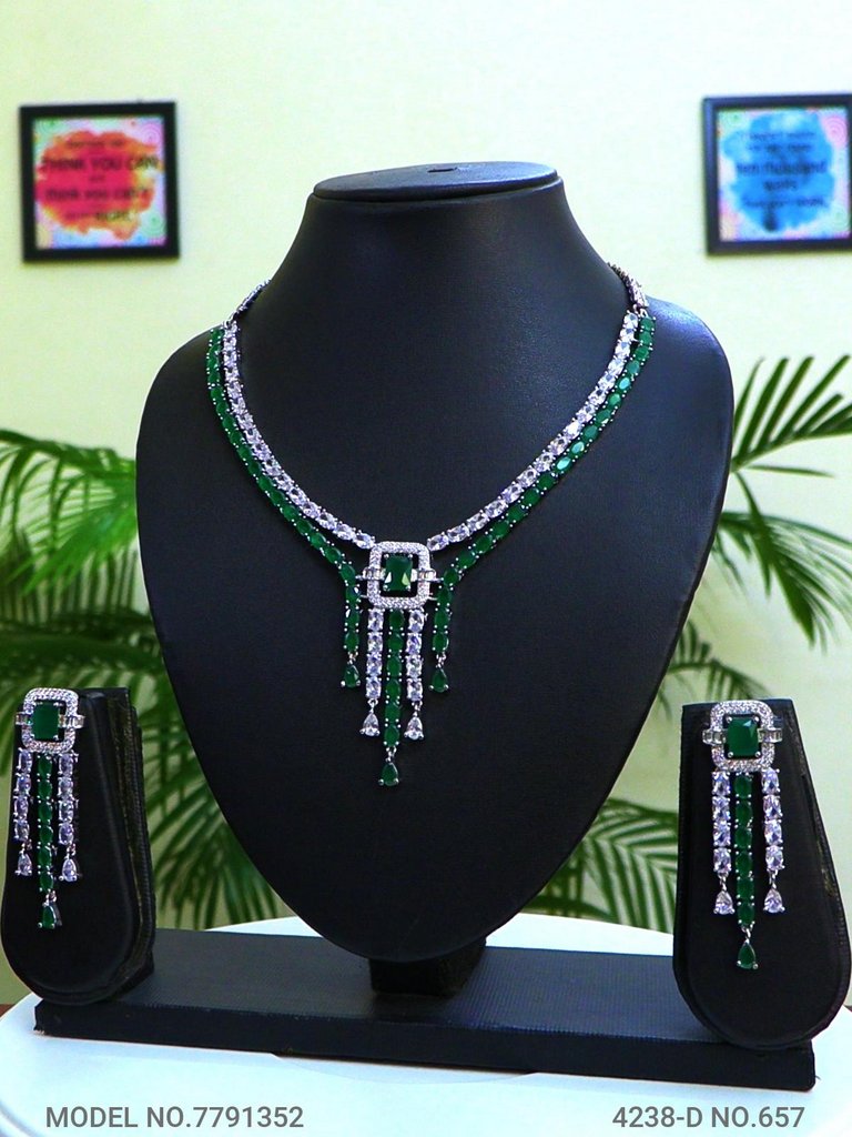 Original Zircon Necklace Set - Style 2 - Amaara World