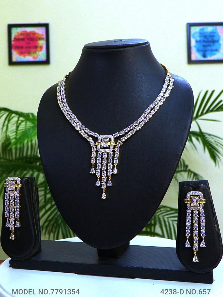 Original Zircon Necklace Set - Style 4 - Amaara World