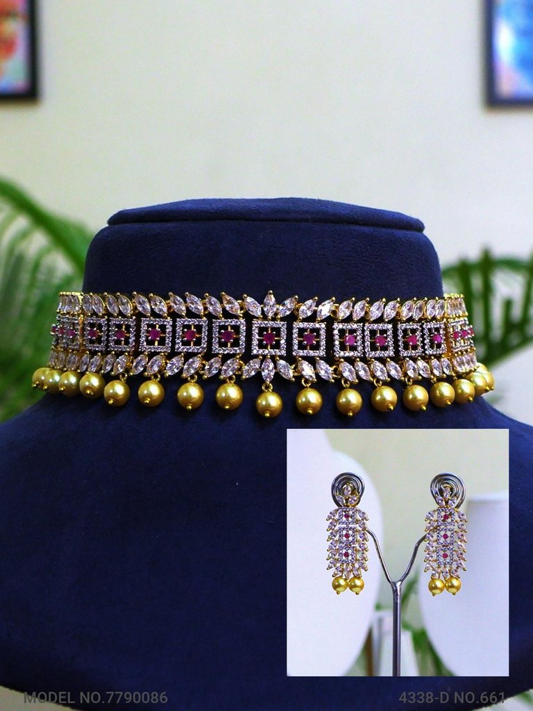 Gift Necklace Set in CZ - Amaara World USA - SKU 7790086