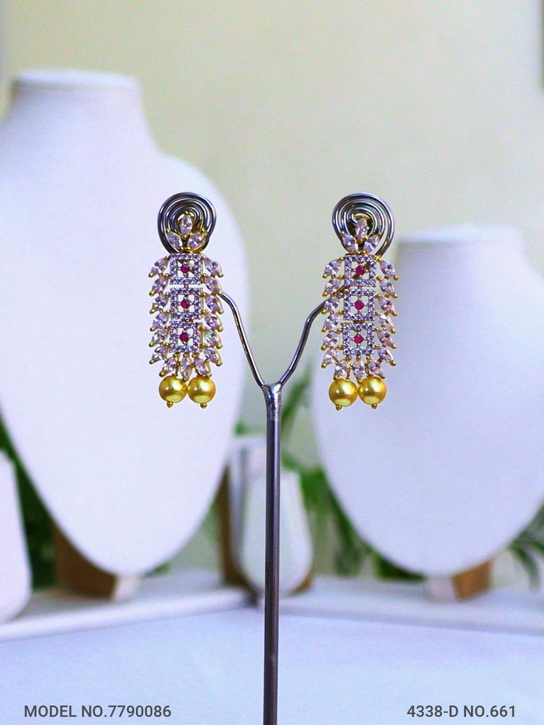 Gift Necklace Set in CZ - View 3 - Amaara World