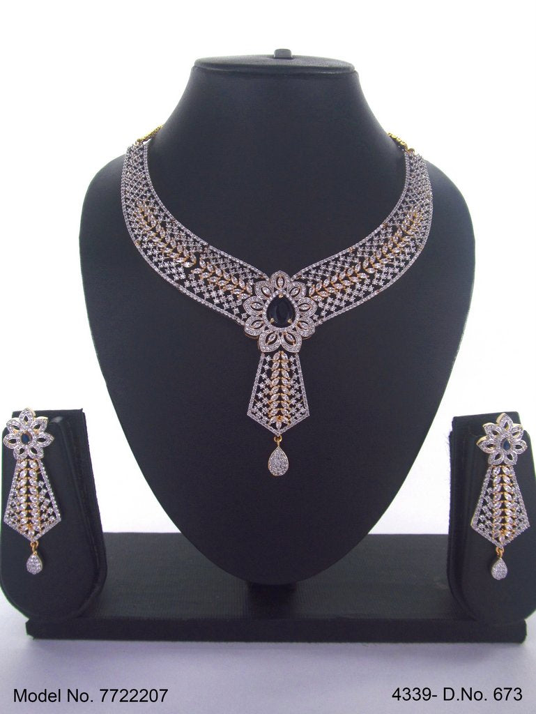 Traditional Zirconia Jewelry Set for Classy Women - Amaara World