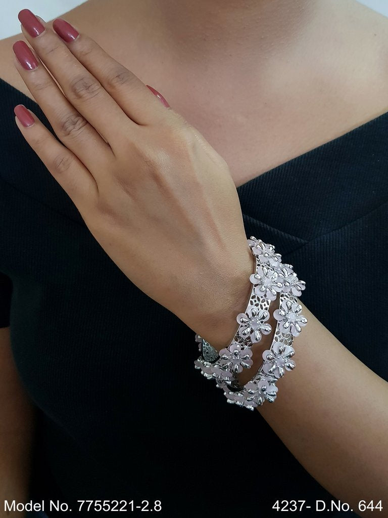 Crown Glow CZ Bangles - Amaara World USA - SKU 7755221