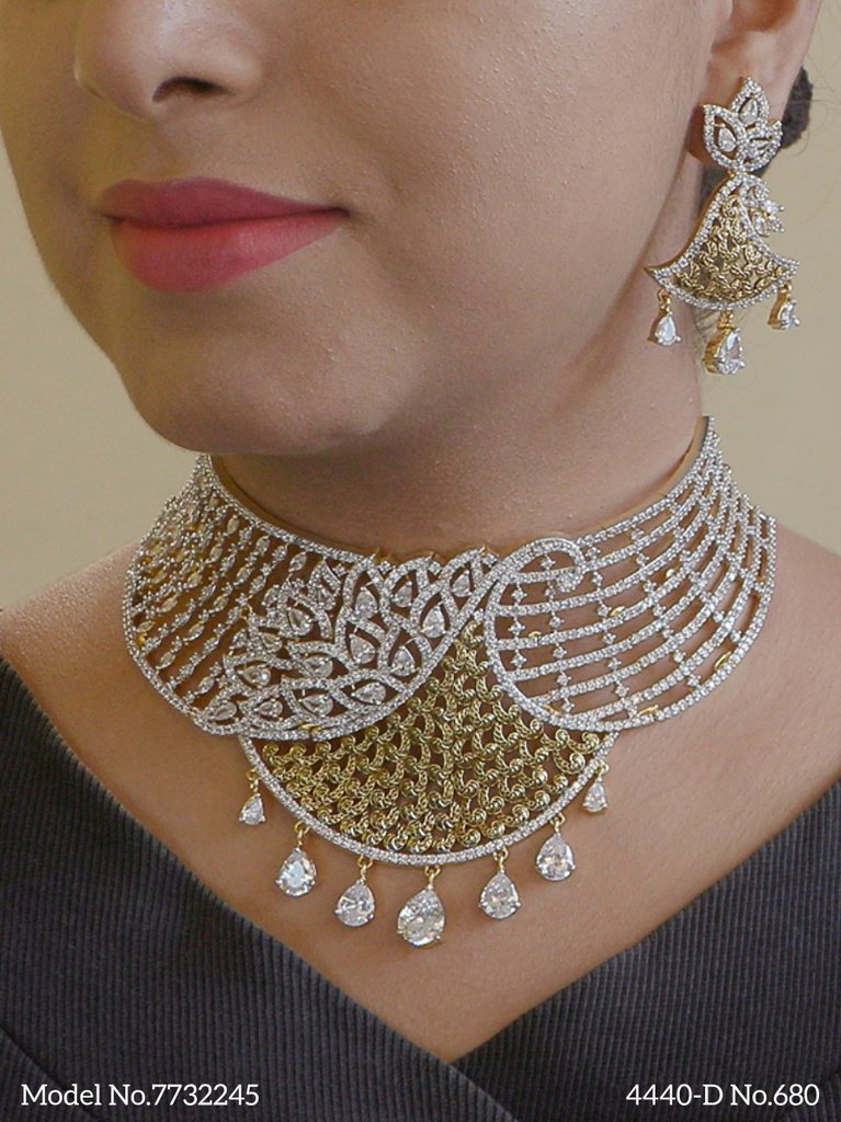 Artificial Diamond Jewelry Set for Brides - Amaara World