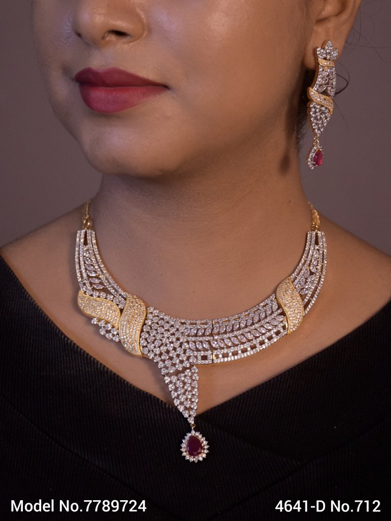Original Zircon Necklace Set - Amaara World USA - SKU 7789724