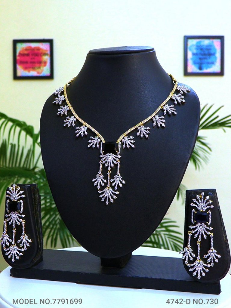 Original Zircon Necklace Set - Style 5 - Amaara World