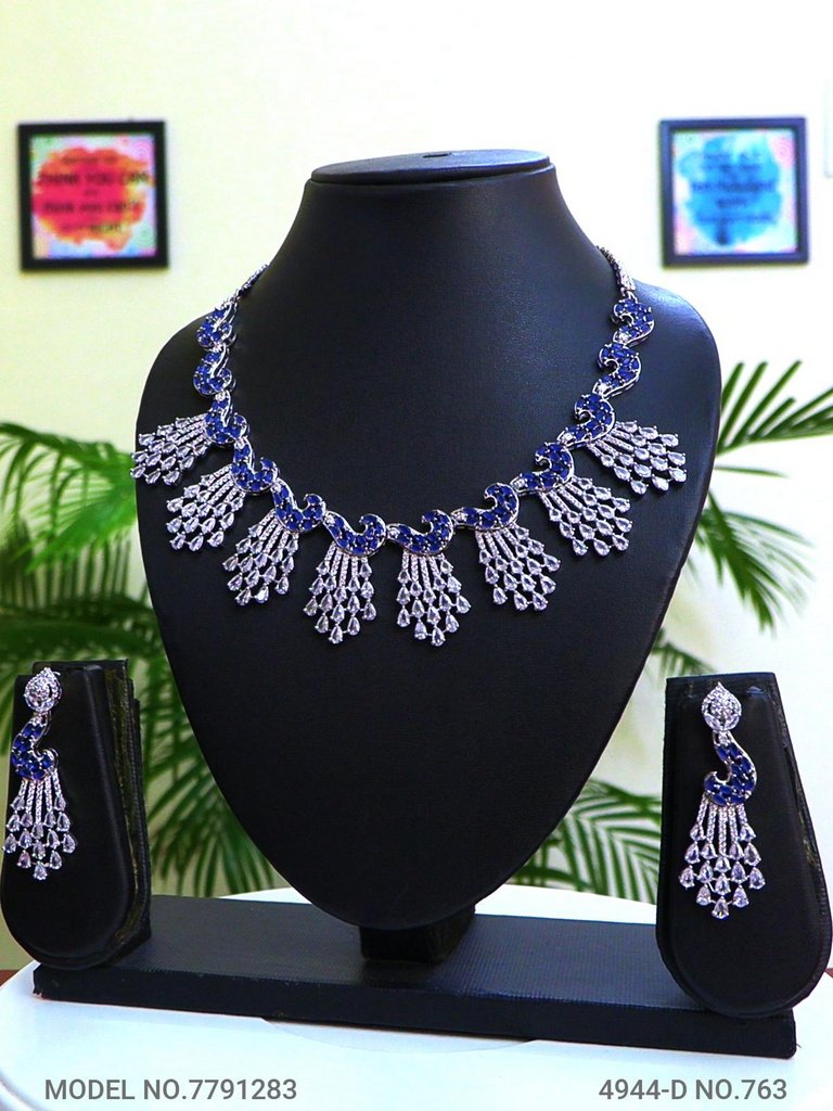 Imitation Diamond Cz Jewelry Set - Style 1 - Amaara World