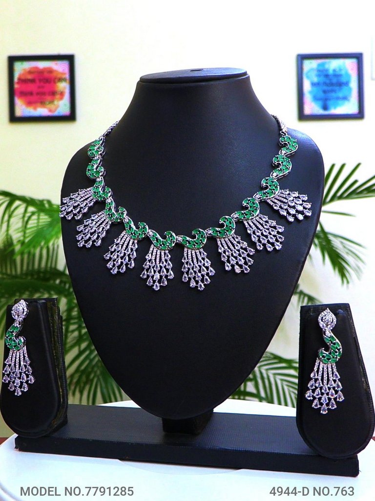 Imitation Diamond Cz Jewelry Set - Style 3 - Amaara World