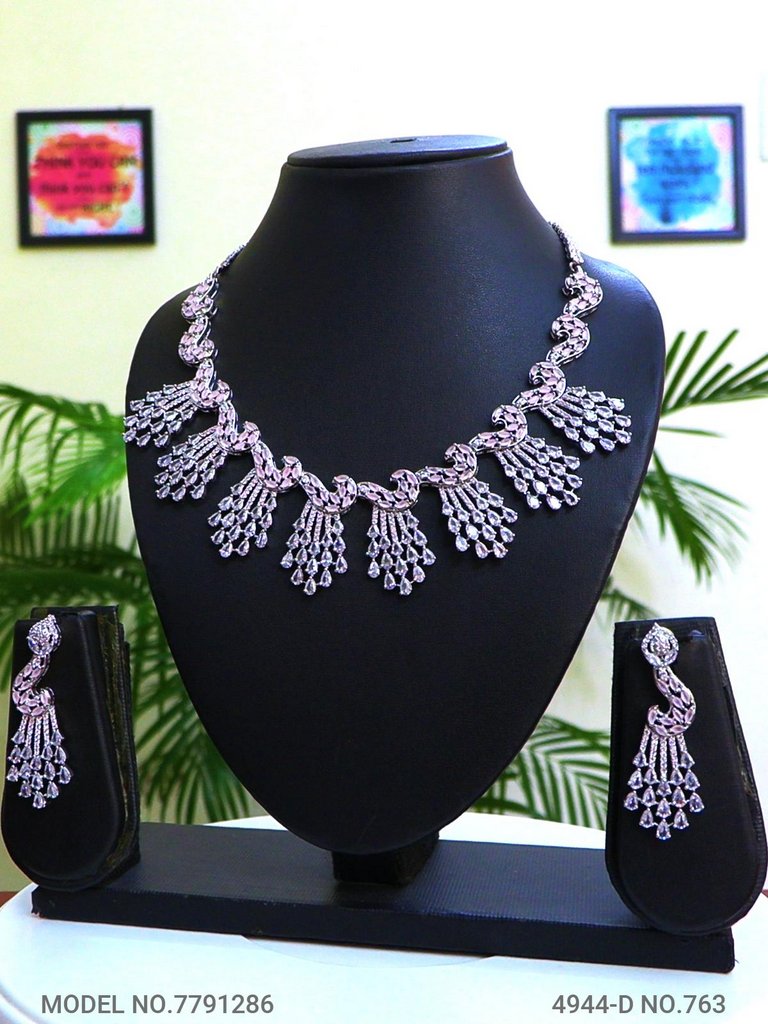 Imitation Diamond Cz Jewelry Set - Style 4 - Amaara World