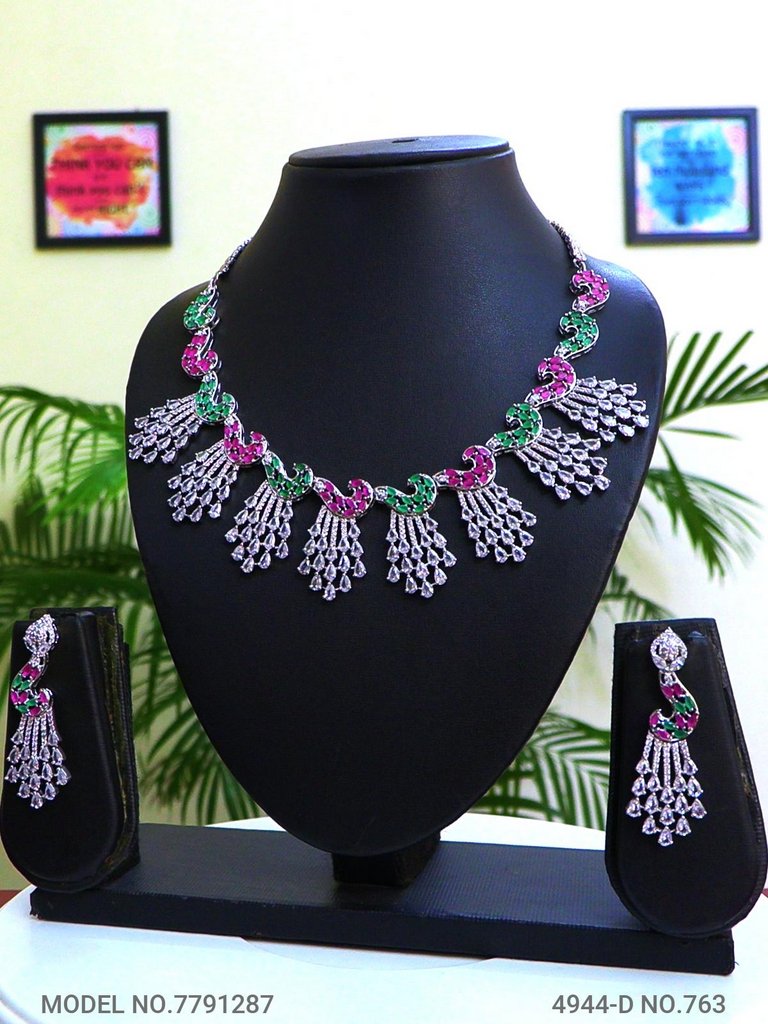 Imitation Diamond Cz Jewelry Set - Style 5 - Amaara World