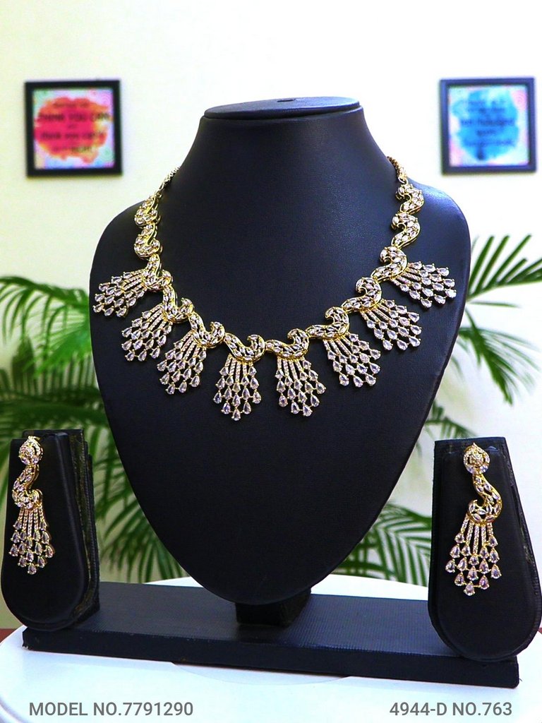 Imitation Diamond Cz Jewelry Set - Style 7 - Amaara World