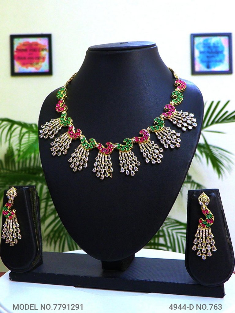 Imitation Diamond Cz Jewelry Set - Style 8 - Amaara World