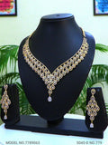 Fashion Necklace Set | Artificial Diamonds / Zircons - Style 1 - Amaara World