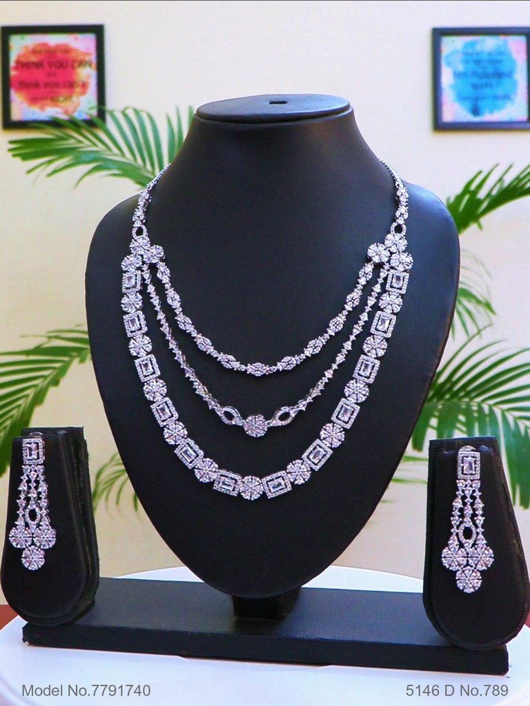 Traditional Cz Jewelry Sets - Style 1 - Amaara World