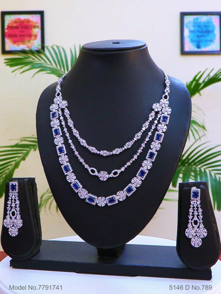 Traditional Cz Jewelry Sets - Style 2 - Amaara World