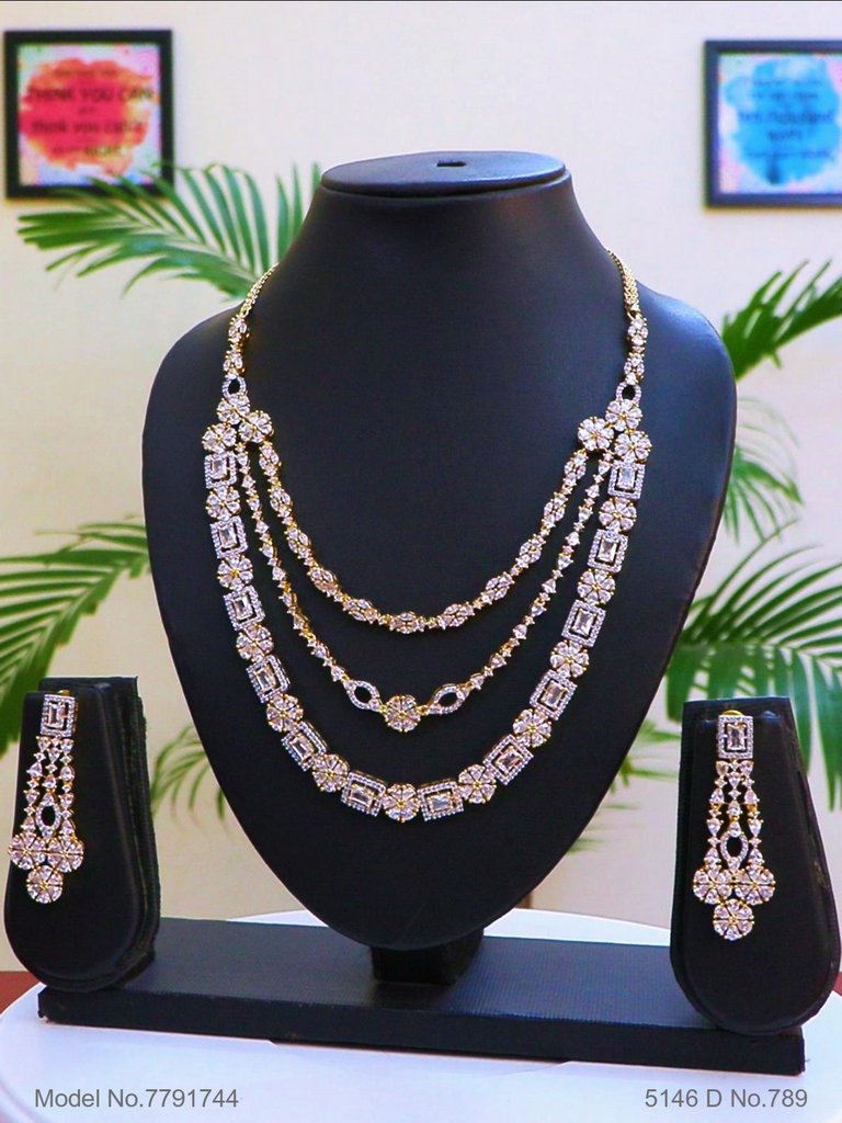 Traditional Cz Jewelry Sets - Style 3 - Amaara World