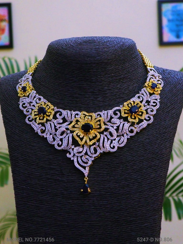 Artificial Diamond Cz Jewelry Set - View 2 - Amaara World