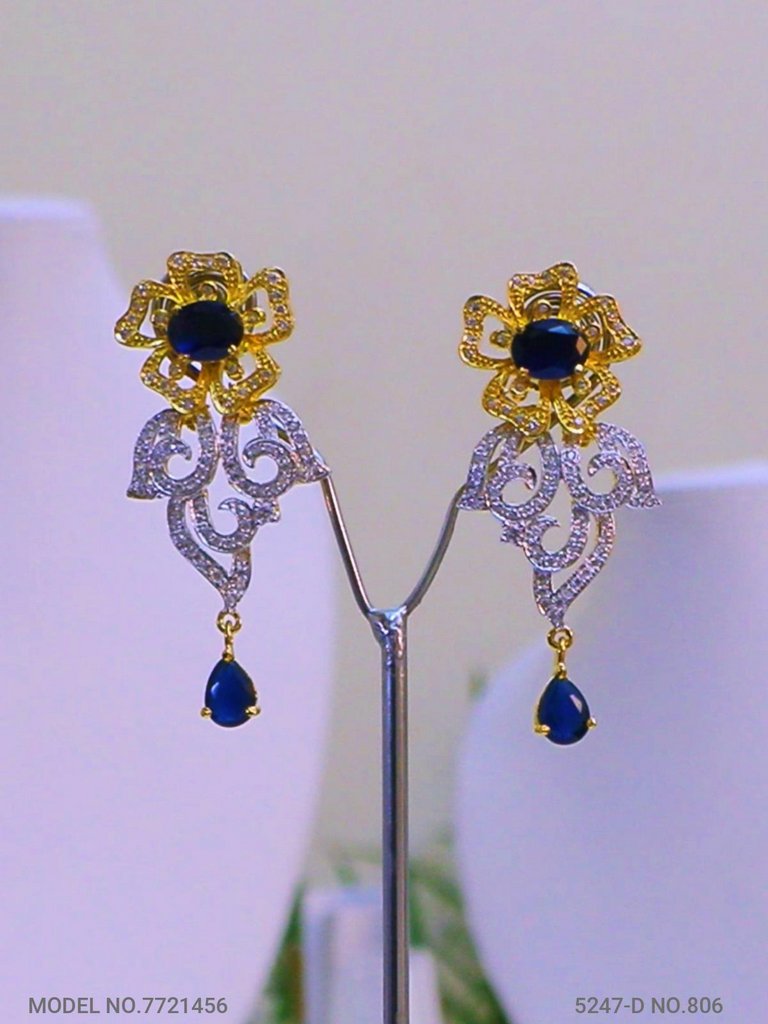 Artificial Diamond Cz Jewelry Set - View 3 - Amaara World