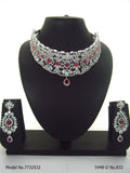 American Diamond Handcrafted Jewelry Set - Amaara World