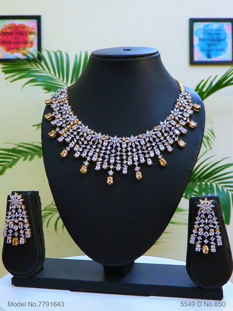 Traditional Zirconia Jewelry Set for Classy Women - Style 4 - Amaara World