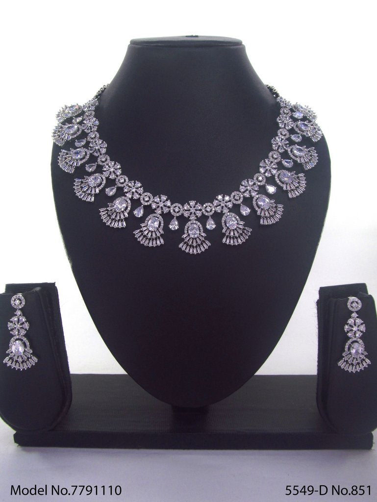 Original Zircon Necklace Set - Style 1 - Amaara World
