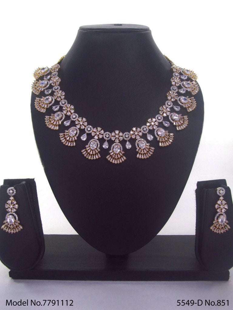 Original Zircon Necklace Set - Style 2 - Amaara World