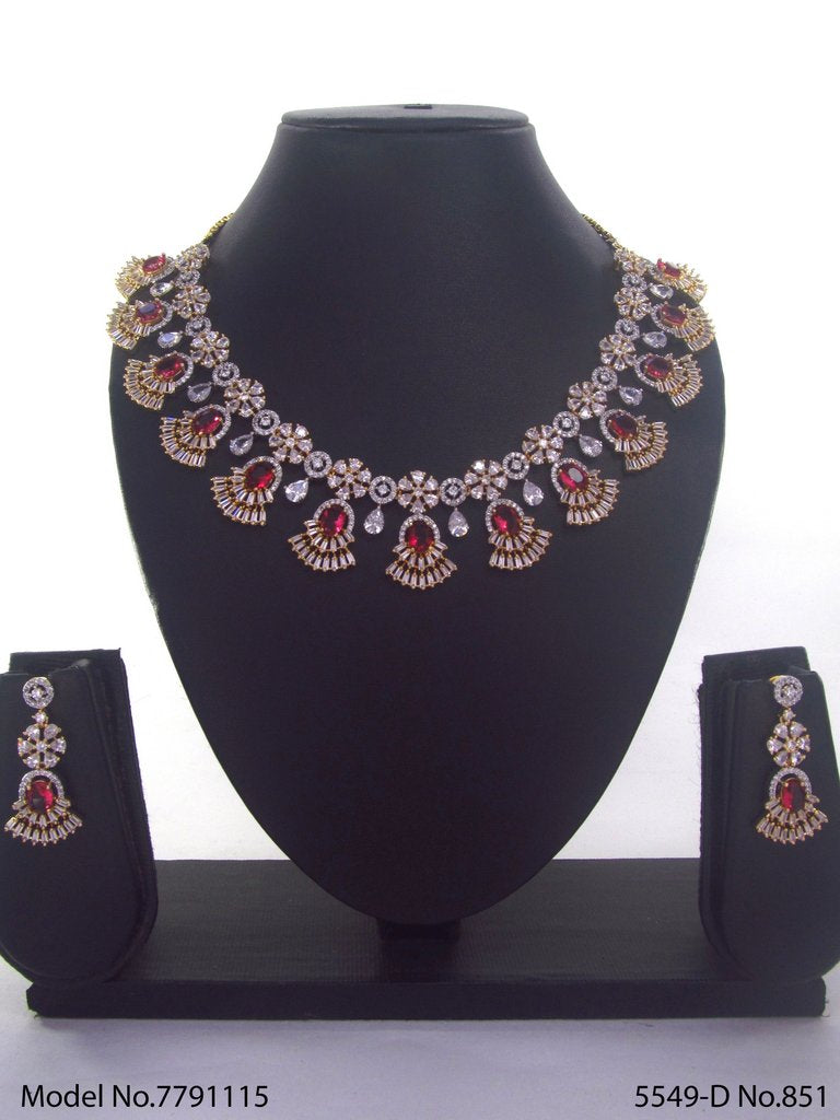 Original Zircon Necklace Set - Style 3 - Amaara World