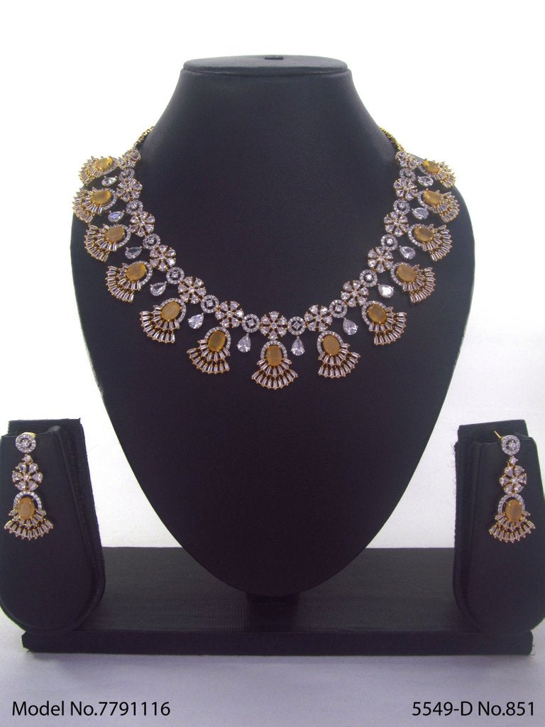 Original Zircon Necklace Set - Style 4 - Amaara World