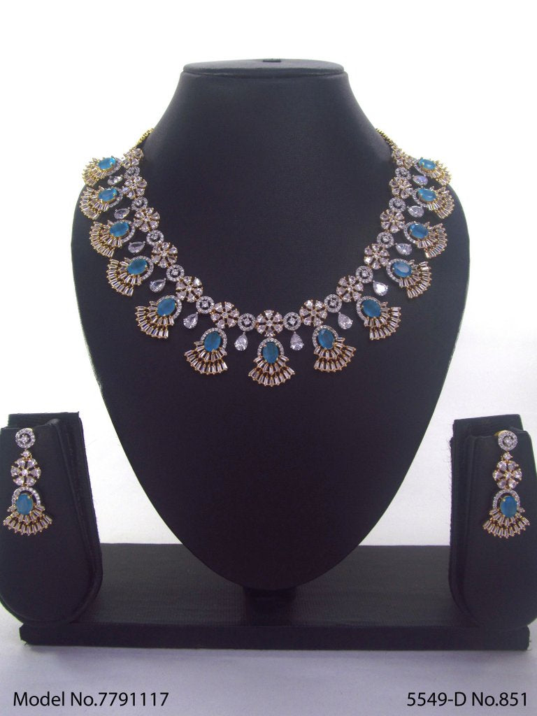 Original Zircon Necklace Set - Style 5 - Amaara World