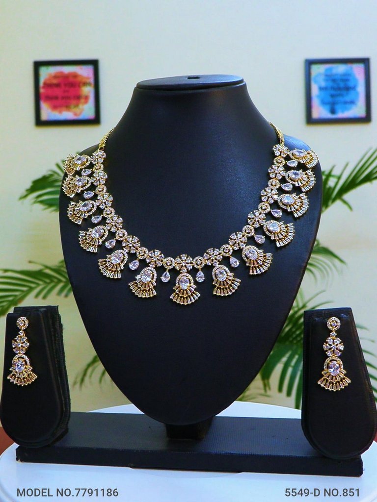 Original Zircon Necklace Set - Style 6 - Amaara World