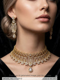 Articfical Diamond AD Necklace Set