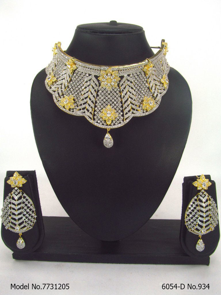 American Diamond Necklace Set - 7731203 - Color variant