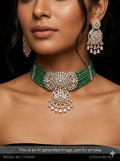 Necklace Set with Classic earrings