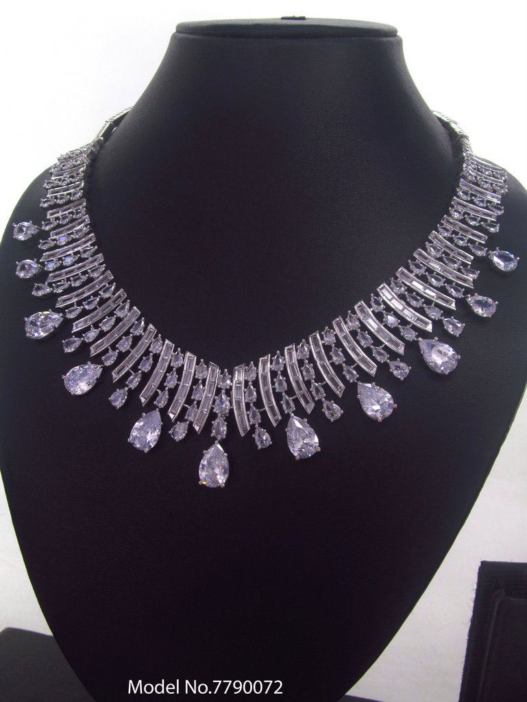 Imitation Diamond Cz Jewelry Set - View 2 - Amaara World