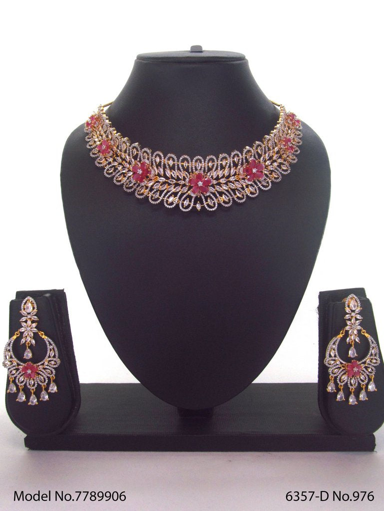 Artificial Diamond Cz Jewelry Set - Amaara World USA - SKU 7789906