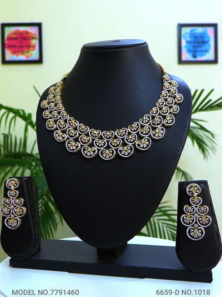 Original Cz Traditional Necklace - Style 2 - Amaara World