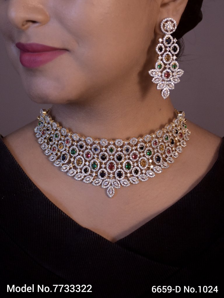 Cz Jewelry Set | Made in India - 7733322 - View 1