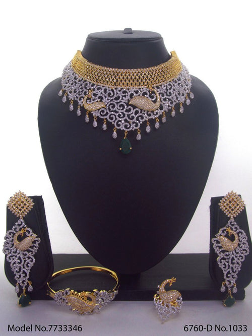 American Diamond Handcrafted Jewelry Set