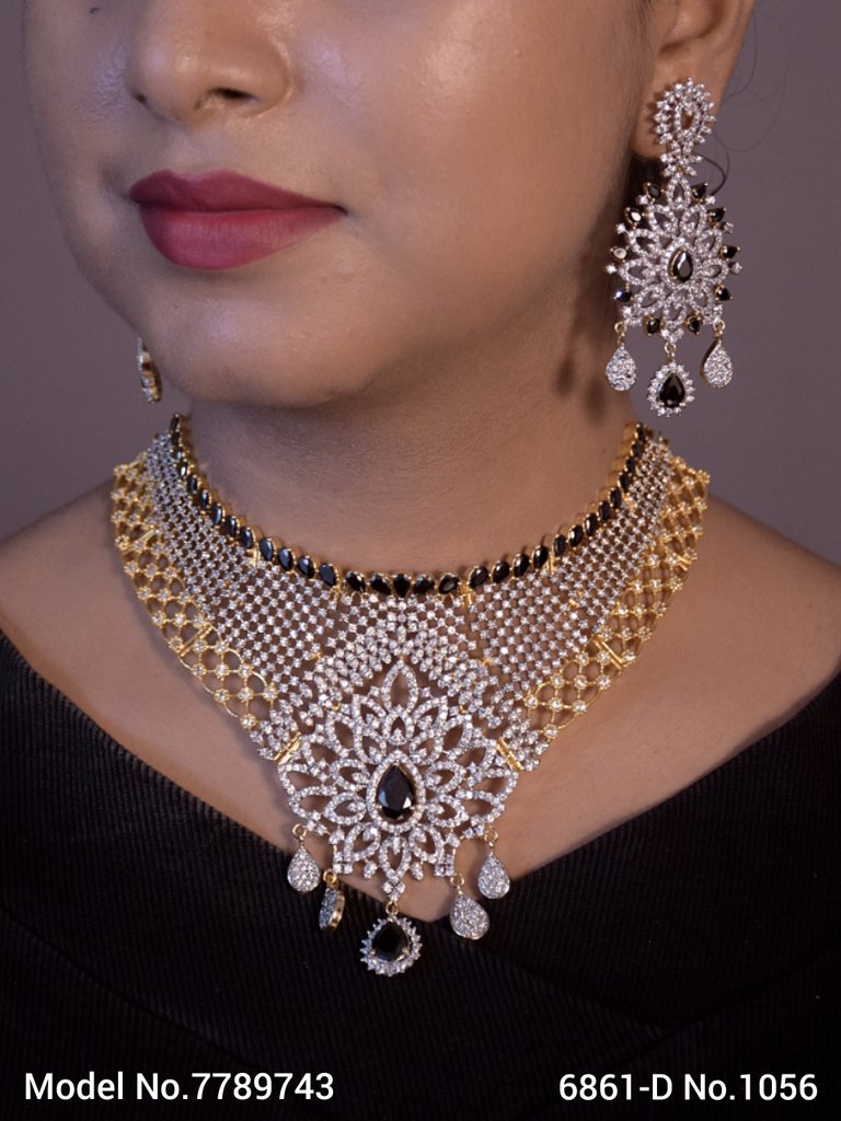 Artificial Diamond Cz Jewelry Set - Style 6 - Amaara World