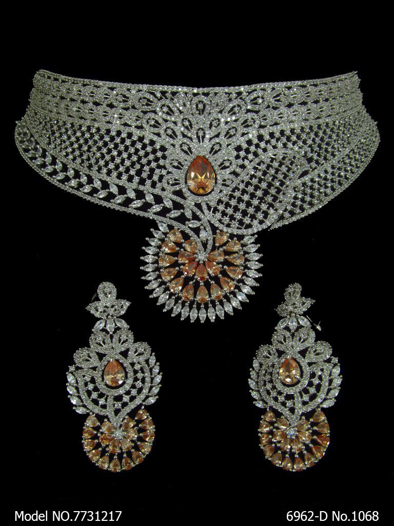 Cz Jewelry Set | Made in India - 7731212 - Color variant
