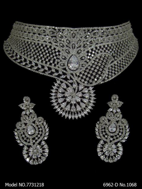 Diamond Replica | Closest than Real - Choker Necklace - Amaara World USA - SKU 7731218