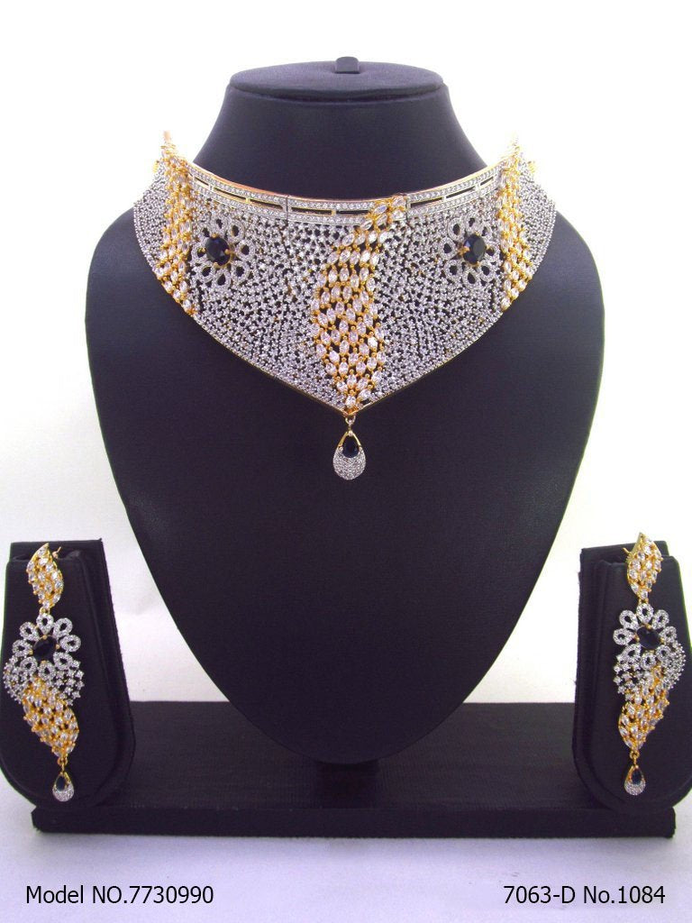 Choker Necklace Set for Weddings - Amaara World USA - SKU 7730990