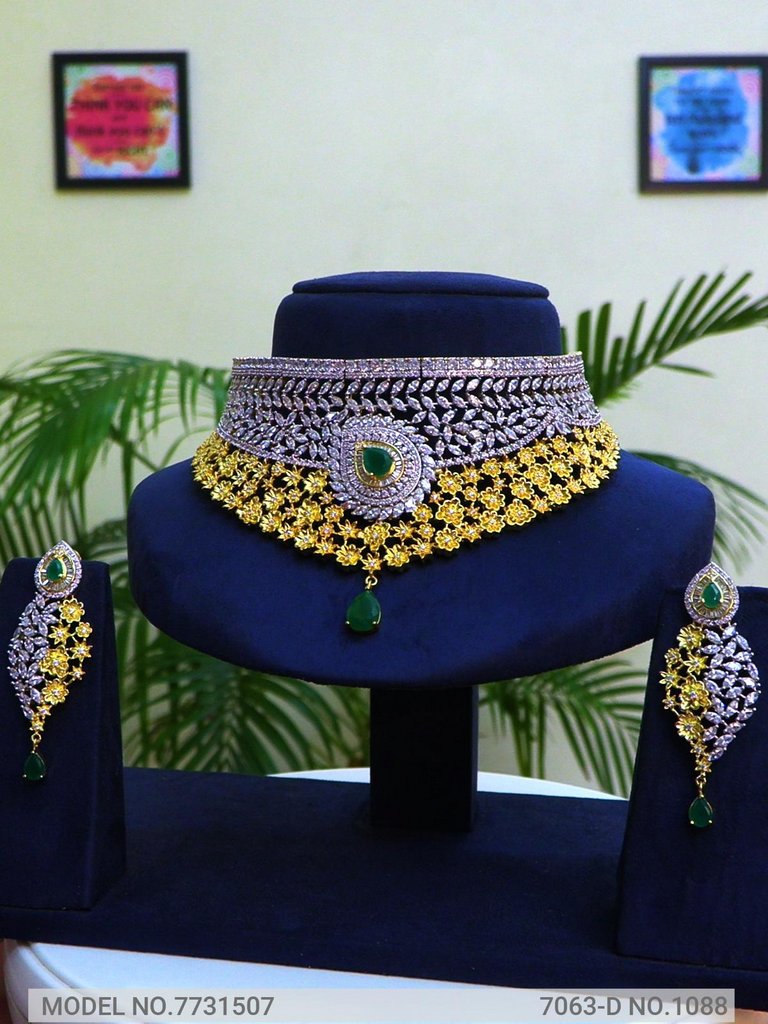 Wedding Jewellery Set for Brides / Gifts / Parties - 7731506 - Color variant