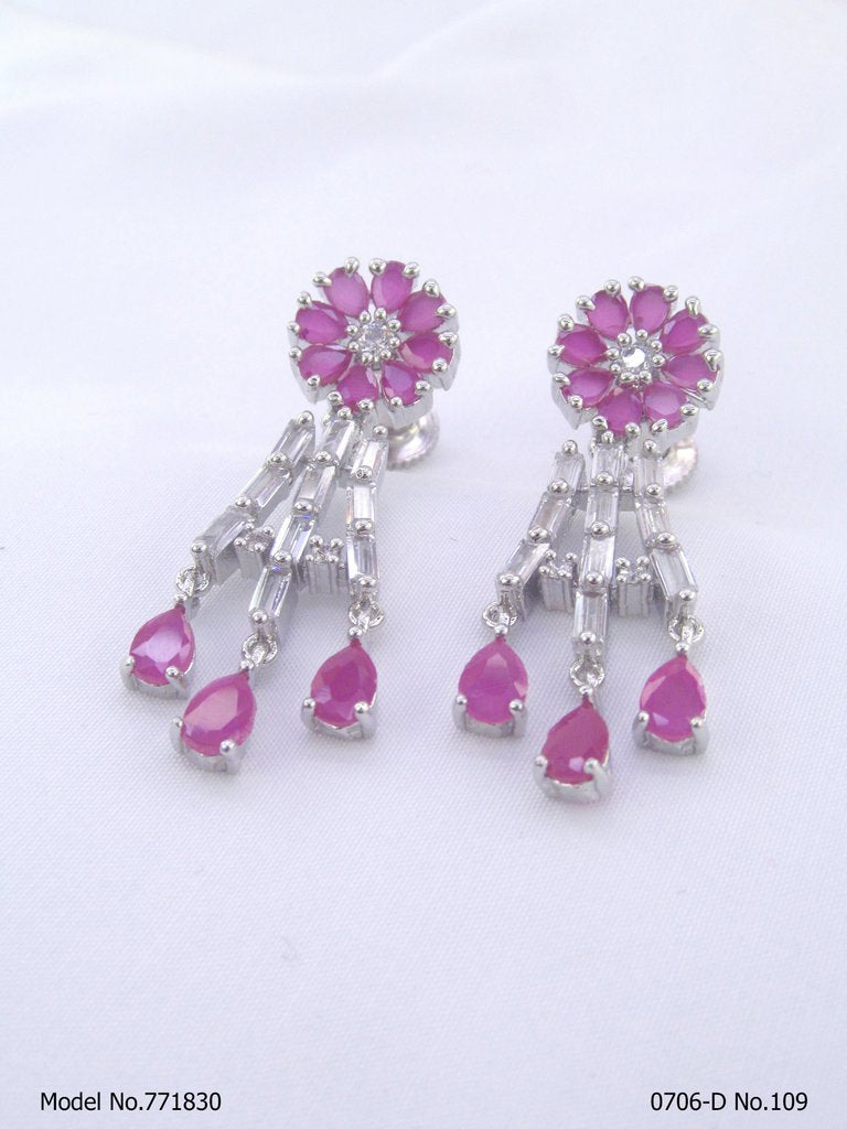 Popular Indian Handmade cz stud| top Earrings - Style 1 - Amaara World
