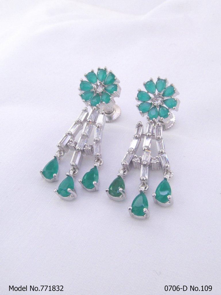 Popular Indian Handmade cz stud| top Earrings - Style 3 - Amaara World