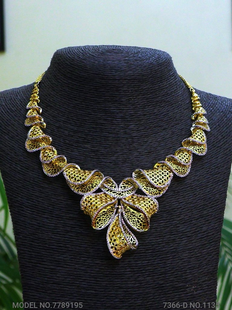 Gift Necklace Set in CZ - View 2 - Amaara World