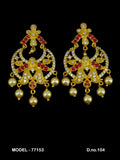 Cubic Zirconia Non-Dangling earrings - Style 1 - Amaara World