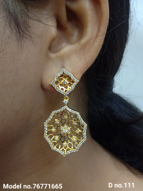 American diamond Earring Indian hand crafted - Style 2 - Amaara World