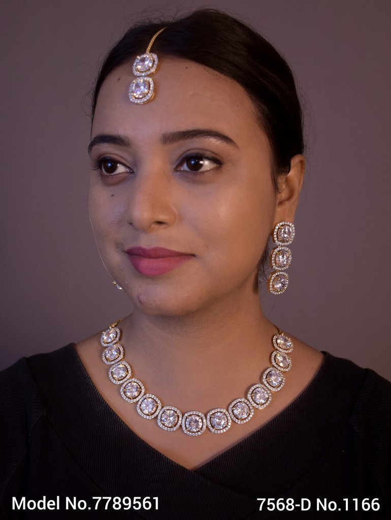 Original Cz Traditional Necklace - Style 1 - Amaara World